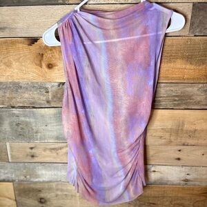 Zara-Elegant Sleeveless Tie-Dye Top